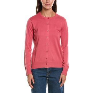 Brooks Brothers Womens Cable Cardigan, Red